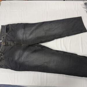 Liberty Blues Jeans Mens 44x31 Gray Charcoal Washed Straight Leg Denim Pants